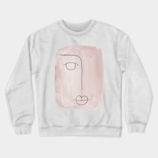 Abstract boho face 2 Crewneck Sweatshirt